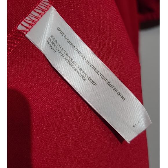 Eloquii Red V Neck Long Sleeve Dress NWT - Picture 5 of 5